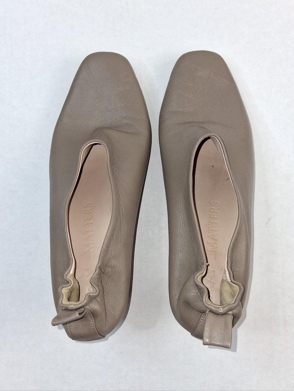 Gray Matters Micol Taupe Pump Mules — image 3 of 8